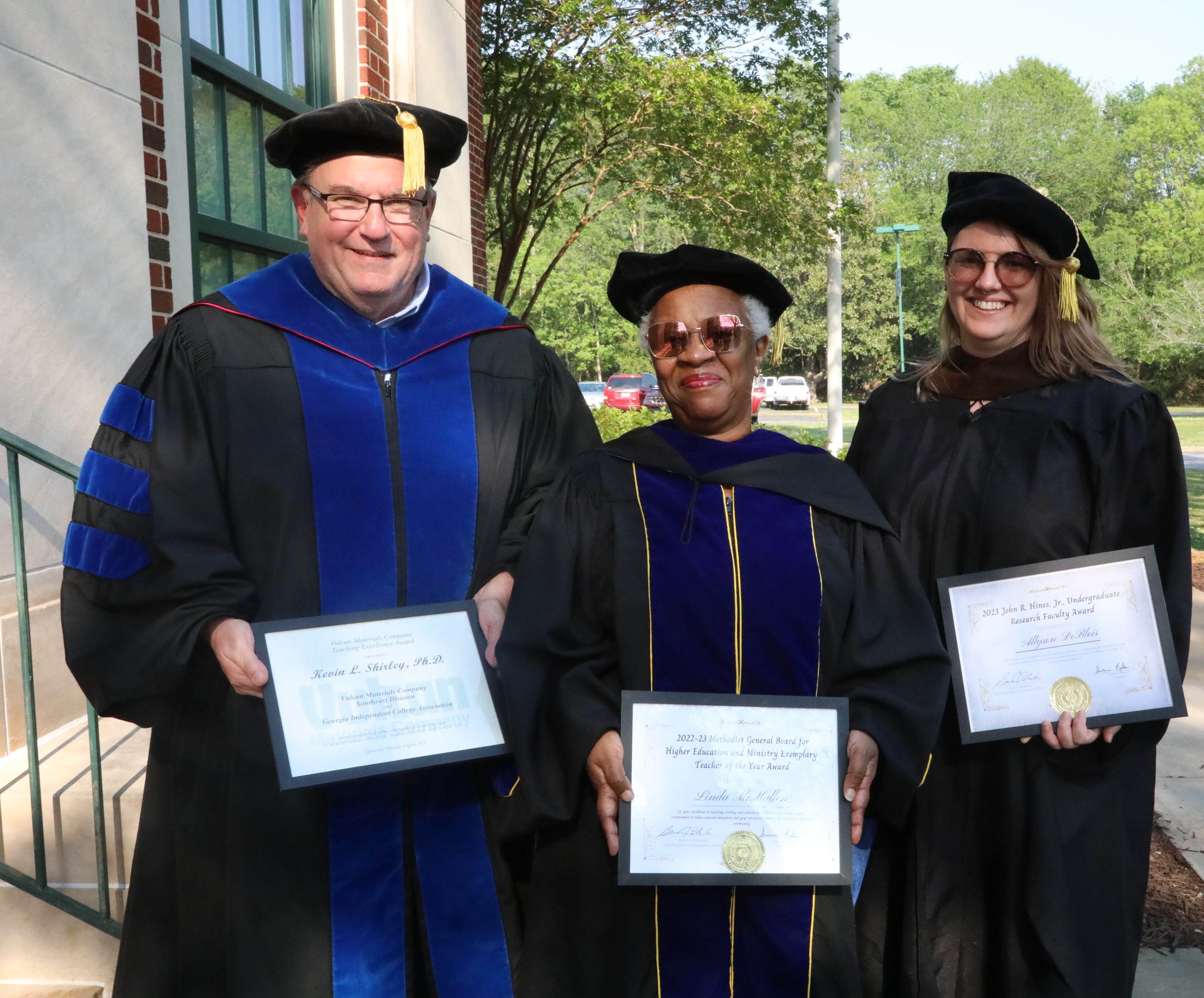 Professors honored at ceremony